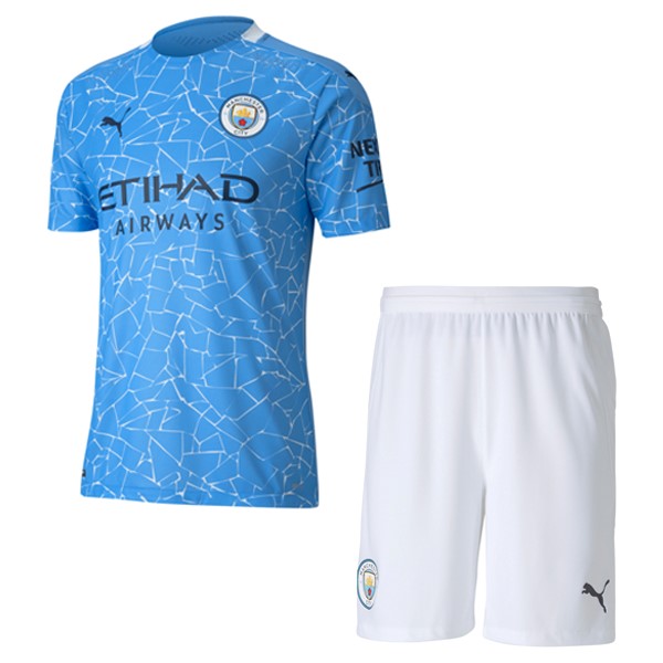 Camiseta Manchester City 1ª Kit Niños 2020 2021 Azul